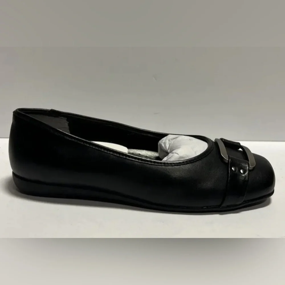 Trotters Womens Sizzle Signature Flat Black Size 8.5 W